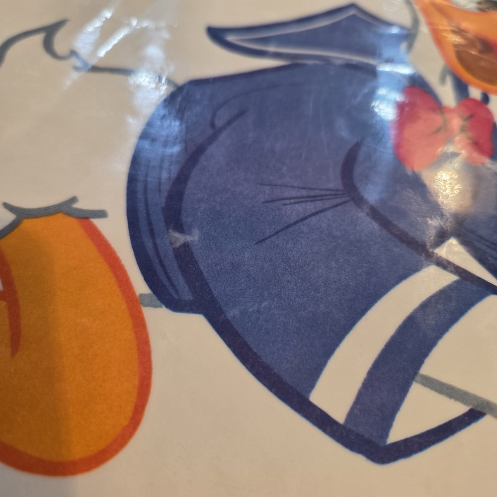 Set Of 4 Vintage Plastic Reversible Mickey Mouse And Friends Placemats - Picture 7 of 12